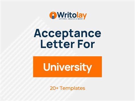 University Acceptance Letter Sample 4 Templates Writolay