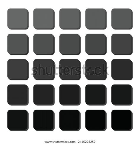 Vector Illustration Black Color Palette Stock Vector (Royalty Free ...