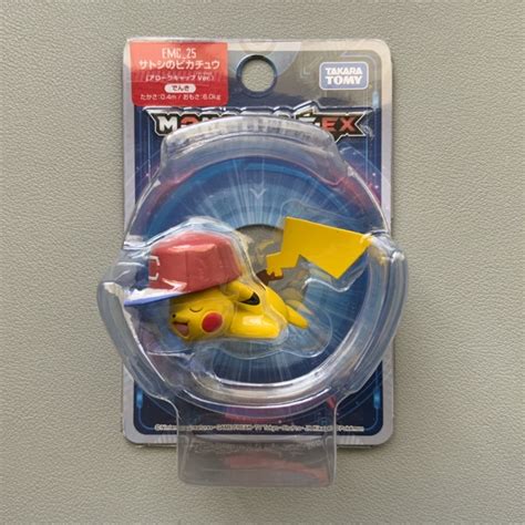 Pokemon Moncolle Ex Ash Hat Pikachu Alola Cap Version Emc Takara