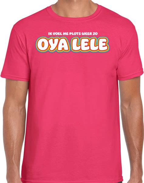 Bellatio Decorations Verkleed T Shirt Voor Heren Oya Lele Roze