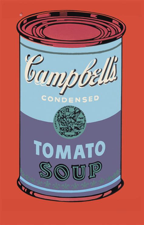 Campbell's Soup Can, 1965 (blue & purple) Poster by Andy Warhol | King & McGaw