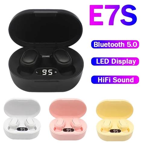 Tws E S Bluetooth Earphones Wireless Headphones Headset With Mic Hifi