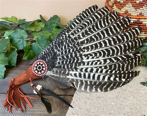 Native American Navajo Indian Smudging Fan 22" (23bc3) - Mission Del ...