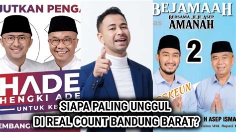 Update Hasil Rekapitulasi Pilkada Bandung Barat 2024 Hengky Gilang