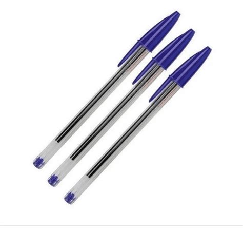 Caneta Esferogr Fica Bic Azul Cristal Mm Caixa C Un Loja Top