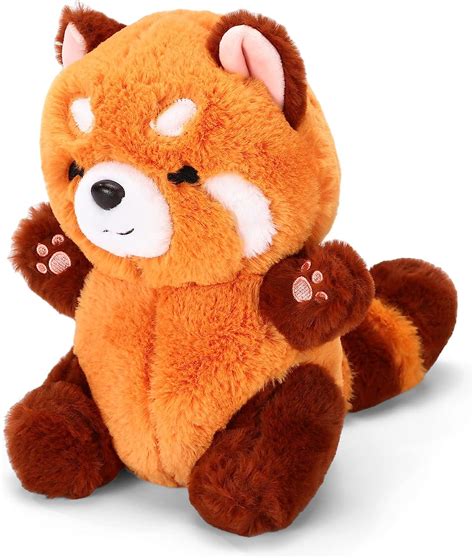 Riuhot Red Panda Stuffed Animal Cute Red Panda Plush Toy