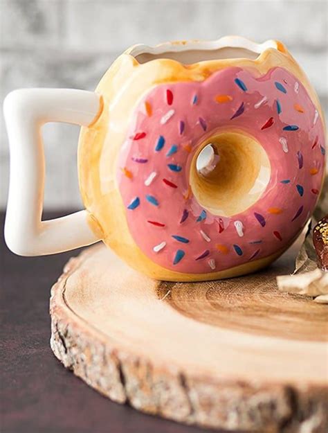 Ceramic Donut Style Coffee Mug Gadget Flow