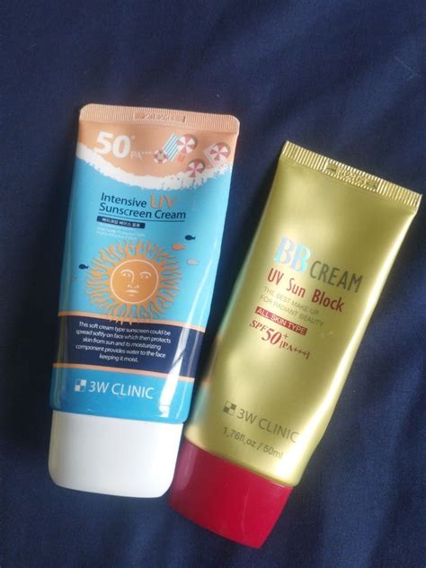 3w Clinic Sunscreen Beauty And Personal Care Face Face Care On Carousell