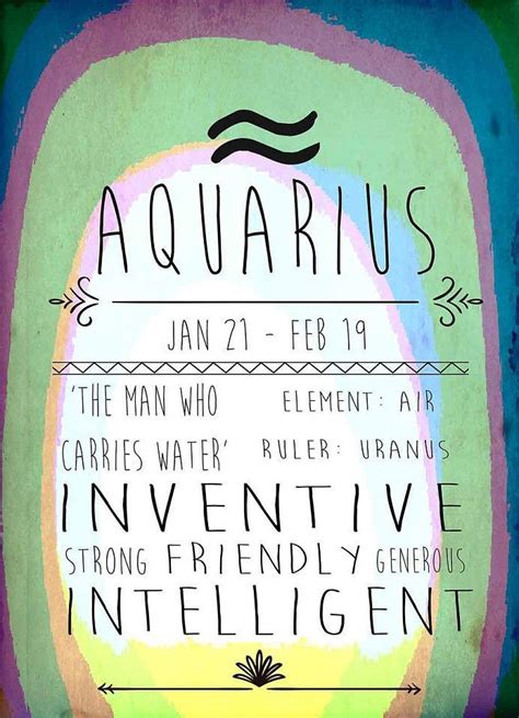 Aquarius Inventive Friendly Intelligent Aquarius Astrology Signs