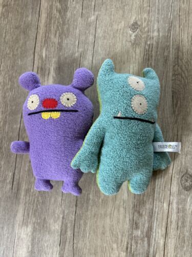 Uglydoll Ugly Doll Plush Monster Bop N Beep Green Blue Two Sided