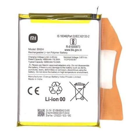 Original Original Xiaomi Redmi Note 11e Battery Price In Bd Etel