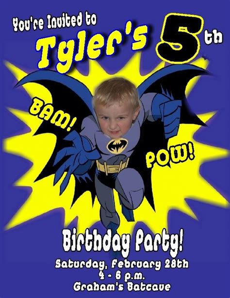 The Charming Batman Birthday Invitations Within Batman Birthday