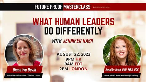 Fp Masterclass With Jennifer Nash What Human Leaders Do Differently