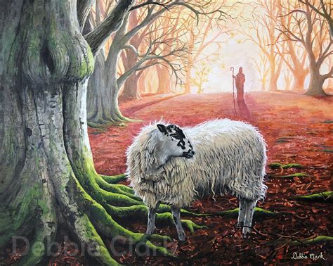 Christian Wall Art Print On A3 The Lost Sheep High Quality Etsy