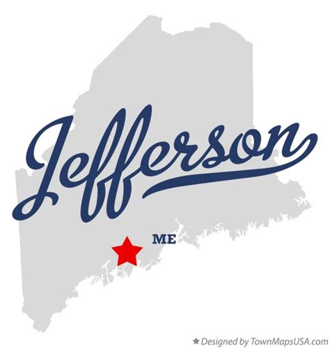 Map of Jefferson, ME, Maine