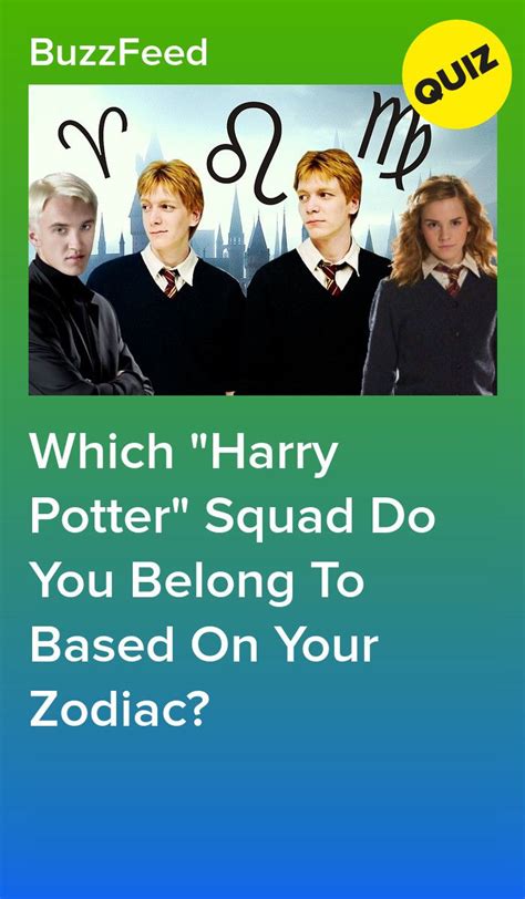 Harry Potter S Squad With The Words Which Harry Potters Squad Do You