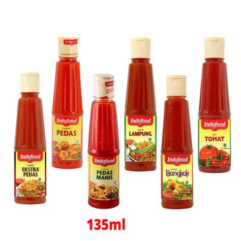 Jual Sambal Indofood Extra Pedas Saos Tomat Indofood Ml Shopee