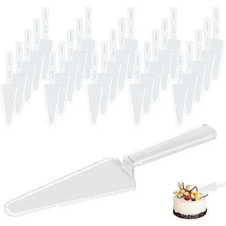 Amazon Aemygo 50 Pieces Disposable Cake Cutter Pie Server 9 Inch