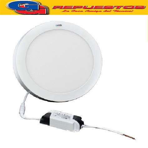 Panel Led Redondo Para Superficie Plafon W Con Driver Exte Rno