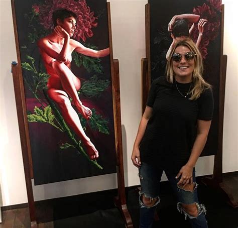 Laukika Apsara Fleur Nude Woman And Impasto Flower Painting By Victoria Selbach Saatchi Art