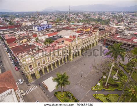 Aerial View Downtown Cordoba Veracruz Park Stock Photo