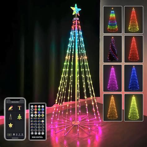 6ft Diy Outdoor Christmas Trees For Yard With 47 Prelit Lights 265 Led