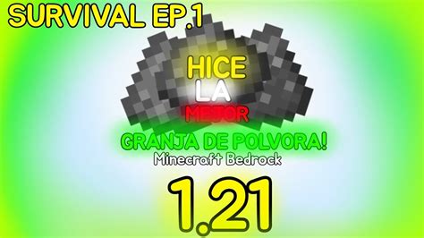 Hice La Mejor Granja De Creepers De Todo Minecraft Bedrock En Mi