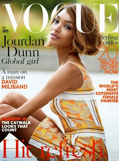 Jourdan Dunn Vogue Magazine Uk February 2015 Issue • Celebmafia