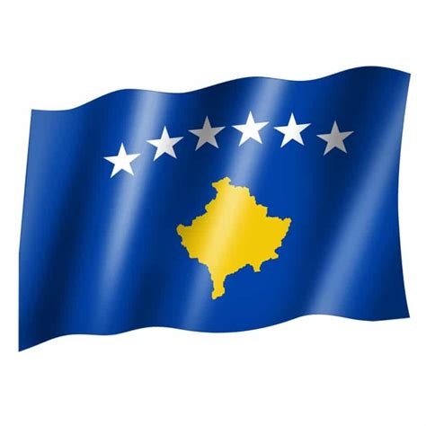 Kosovo Fahne X Cm Ridia Fahnen Vereinsbedarf