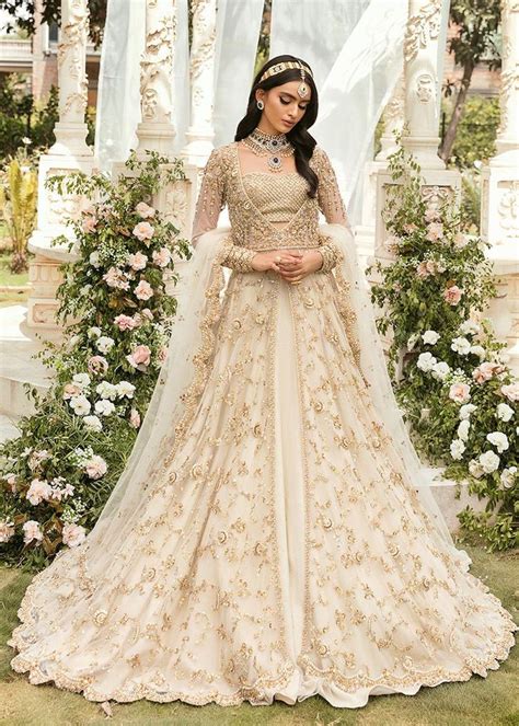 Royal Pakistani Bridal Gown Lehenga With Dupatta Dress Beautiful