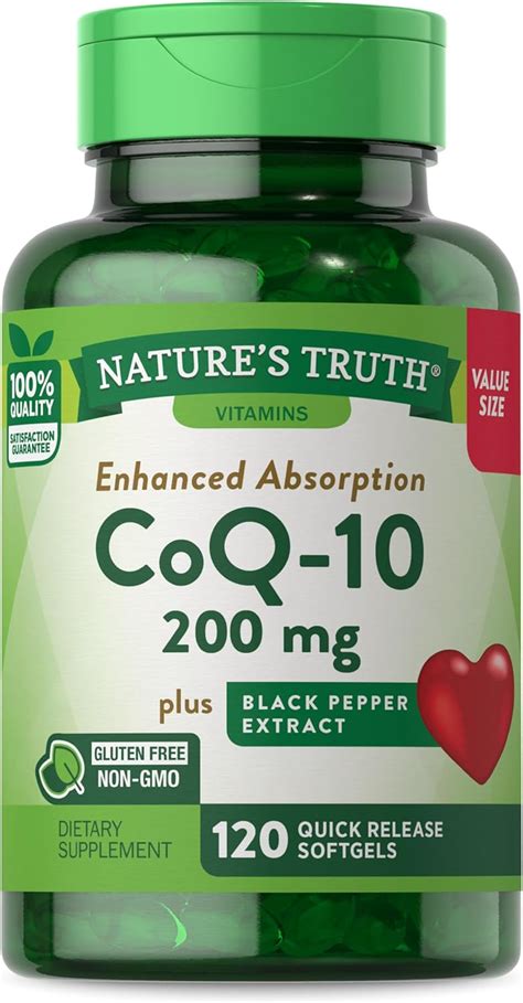 Natures Truth Coq Mg C Psulas Blandas Alta Absorci N