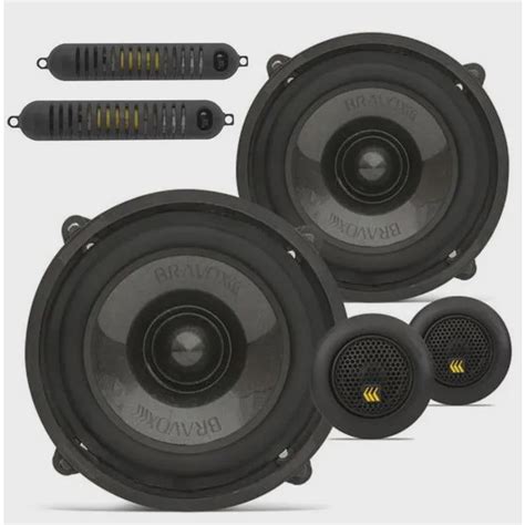 Kit Vias Bravox Cs Bk Polegadas W Rms Ohms Par Tweeters W