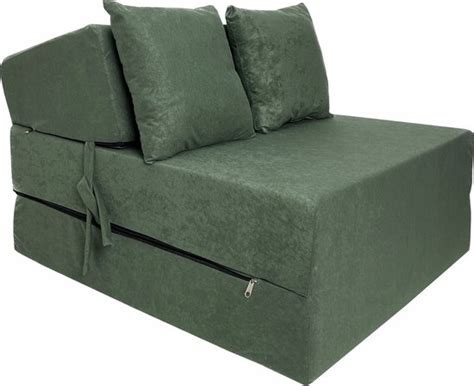 Opvouwbaar Matras Logeermatras 200x70x15 Cm Groen Bol