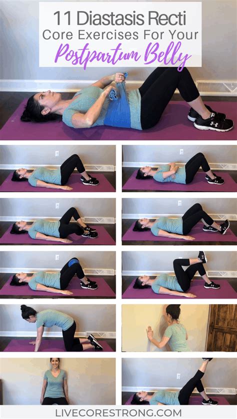 Diastasis Recti Core Exercises For Your Postpartum Belly Video