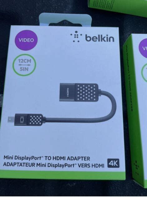 Lot Of Pcs Belkin Mini DisplayPort To HDMI Adapter Audio Video