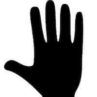 Hand Palm Silhouette Images - Free Download on Freepik