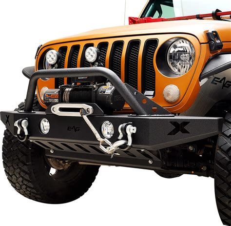 Amazon EAG Front Bumper With Lower Skid Plate And Fog Light Hole