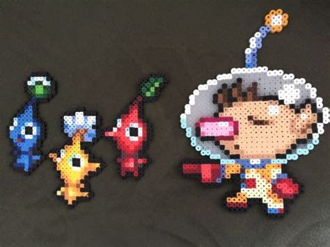 Olimar And The Pikmin Perler Beads Kandi Patterns Perler Bead Patterns