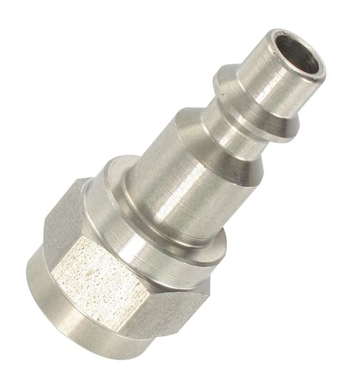 Iso B Cylindrical Female Plug With Mm Bore In Stainless Steel