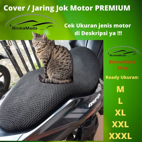 Jual Sarung Cover Jaring Pelindung Jok Motor Anti Panas Cakaran Kucing