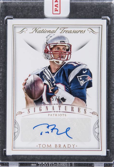 Lot Detail - 2015 Panini "National Treasures" #SIG-TB Tom Brady Signed ...