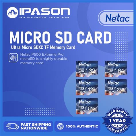 Netac Micro SD Card Ultra Micro SDXC TF Memory Card Extend Capacity Up