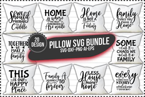 Pillow Svg Bundle Bundle Creative Fabrica