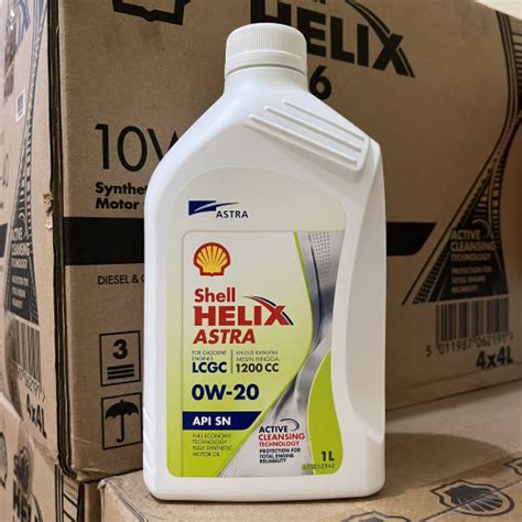 Jual SHELL HELIX ASTRA 0W 20 API SN LCGC 1L ORIGINAL ENGINE OIL