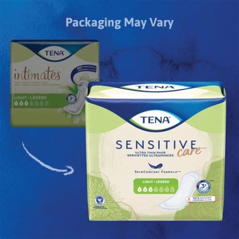 Tena Sensitive Care Ultra Thin Light Female Incontinent Pad Long Length 10 L 54344 144 Ct 10