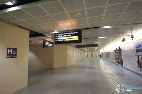 Bishan MRT Station B2 Transfer Linkway Just Underneath NSL Platform