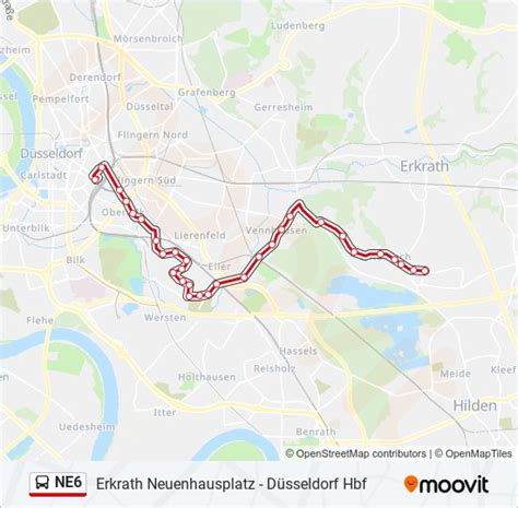 ne6 Route Schedules Stops Maps Düsseldorf Hbf Updated