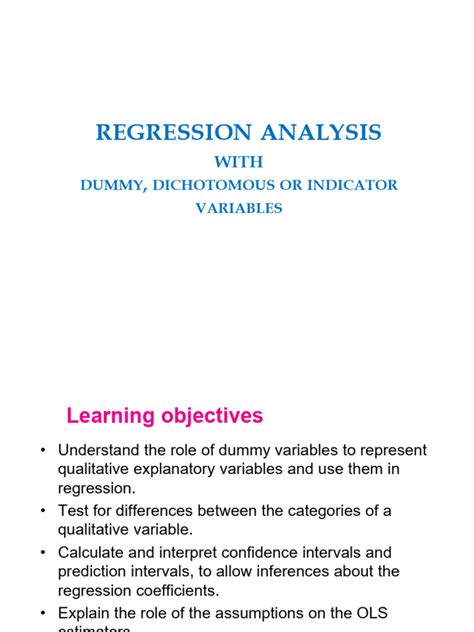 Dummy Variable Regression Pdf