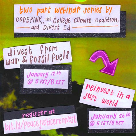 Divest From War And Fossil Fuels Codepink Women For Peace