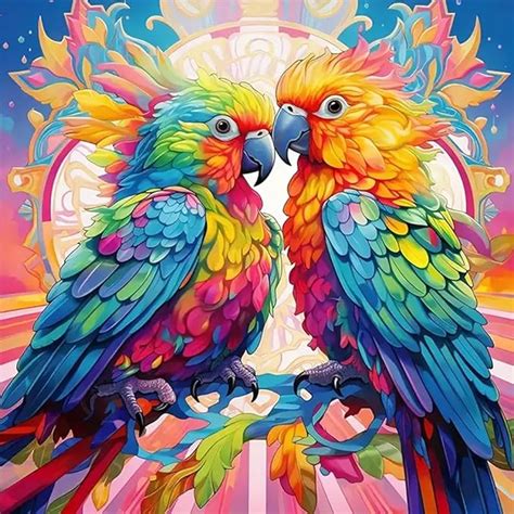 Amazon Acudotr Diamond Painting Kits For Adults 5D DIY Parrot